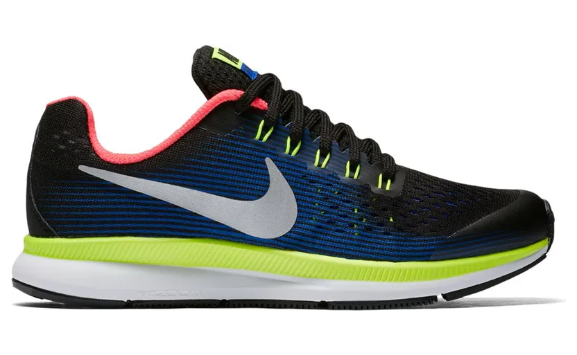Nike Zoom Pegasus 34 Black Volt Racer Blue (GS)