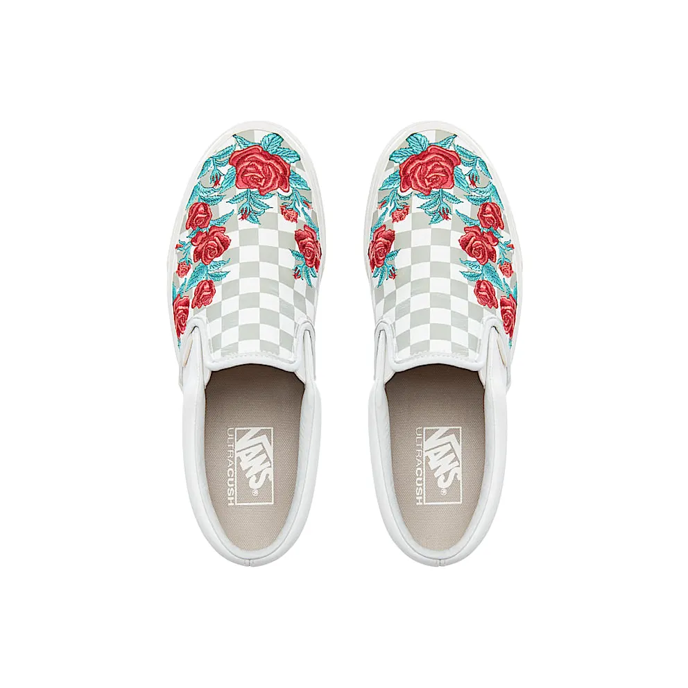 Vans Slip-On Rose Embroidery Marshmallow/Turtledove (VN0A38F8QF9)