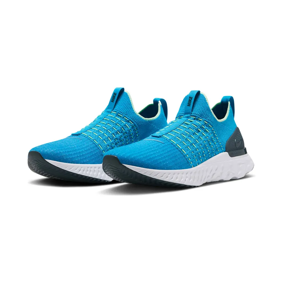 Nike React Phantom Run Flyknit 2 Blue Orbit Vapor Green Deep Ocean (CJ0277-402)