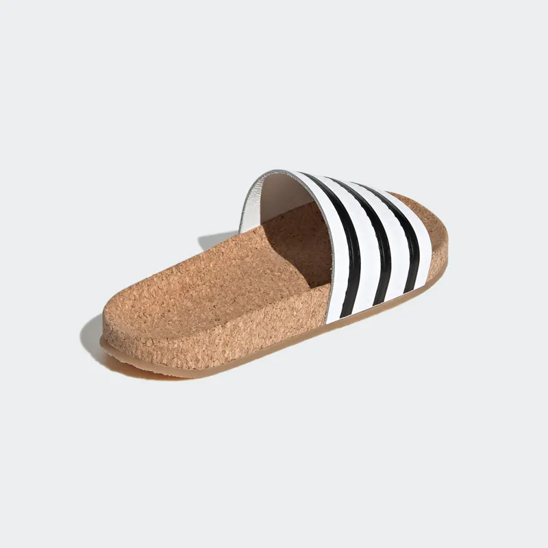 Adidas adilette Cork Slides Cloud White / Core Black / Gum (BA7210)