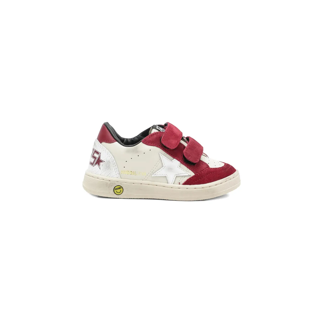 Golden Goose Ball Star Young Star-appliqué “Neutrals/Red” (GYF00501 F008054 12381) (3)