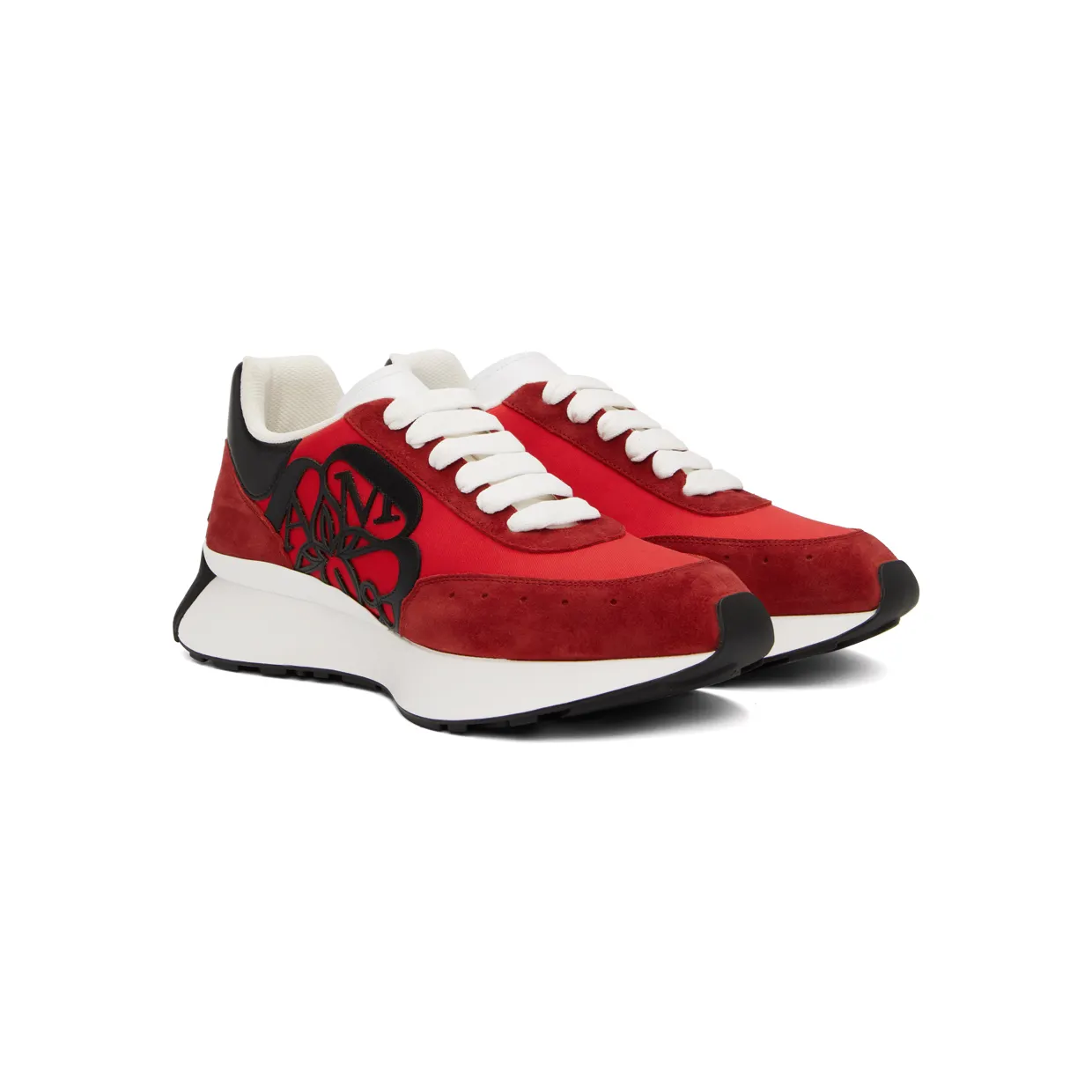 Alexander McQueen Red Sprint Sneakers (688546W4T22) (4)