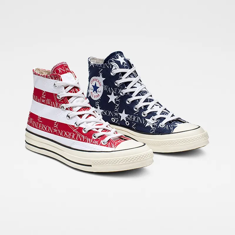 Converse Chuck Taylor All-Star 70s Hi JW Anderson Split Flag Mood Indigo/Garnet (164841C)
