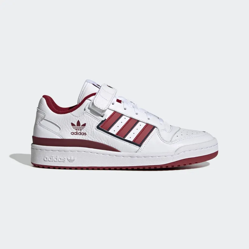 Adidas Forum Low Cloud White / Collegiate Burgundy / Collegiate Navy (GV6735)