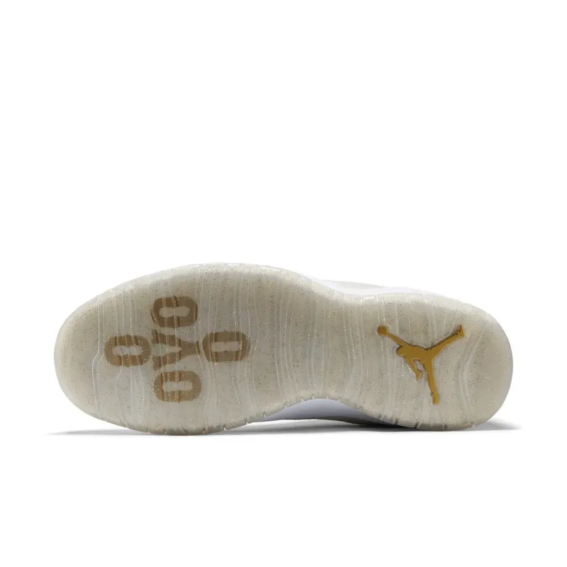 Jordan 10 Retro Drake OVO White Summit White/Metallic Gold-White (819955-100)