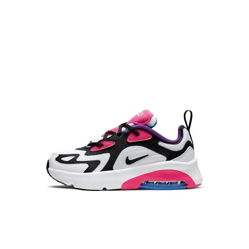 Nike Air Max 200 White Hyper Pink Black (PS) White/Hyper Pink-Photo Blue-Black (AT5631-100)