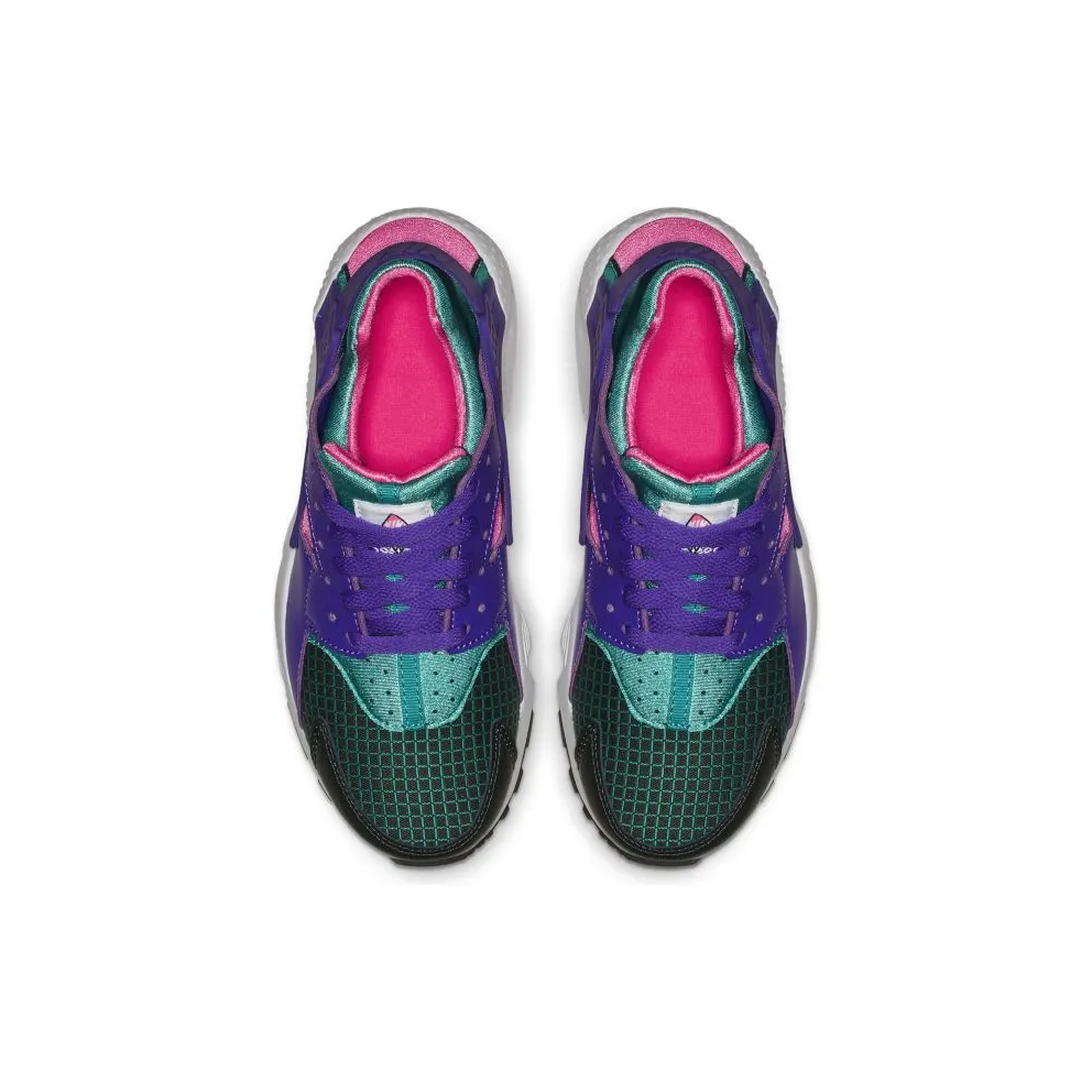 Nike Air Huarache Run Ultra Now Outdoor Green Hyper Grape (GS) Outdoor Green/Cabana-Hyper Pink-Hyper Grape (BQ7096-300)