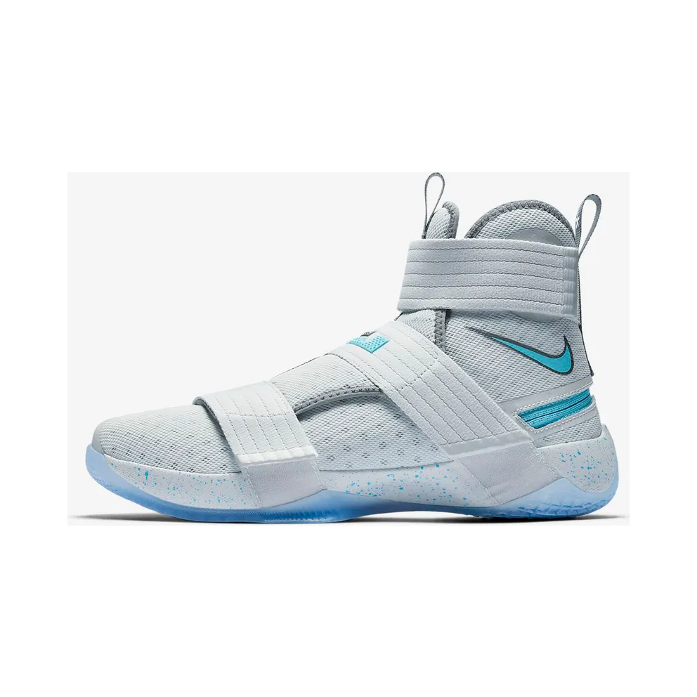 LeBron Soldier 10 “FLYEASE” Pure Platinum/Cool Grey-White-Vivid Sky (917338-040)