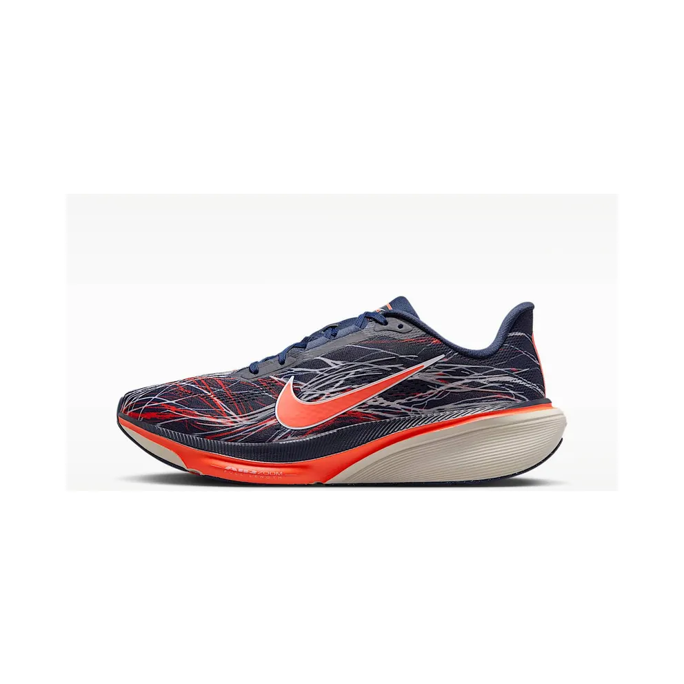Nike Pegasus 42 Road “Obsidian / Light Bone / Bright Crimson / Dynamic Yellow” (IV6292-451)