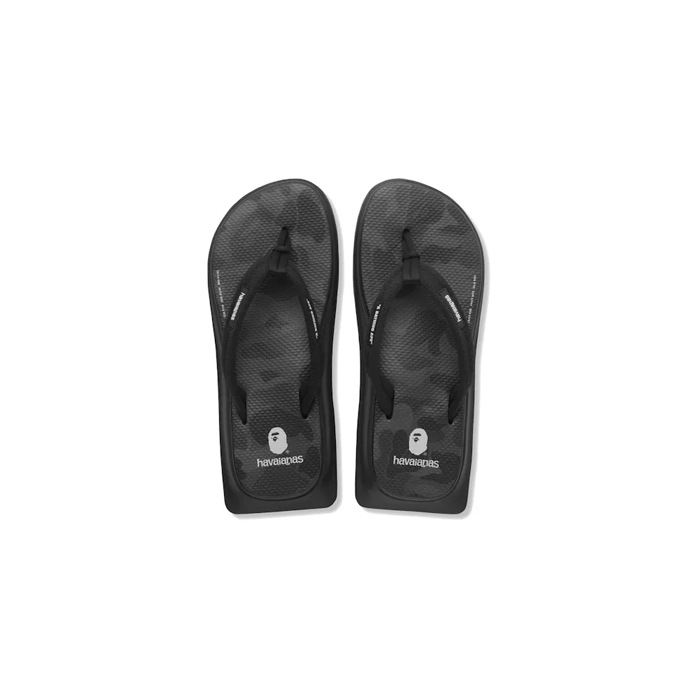 A Bathing Ape Havaianas Tradi Zori Black Camo (001FWH231951XBLK)