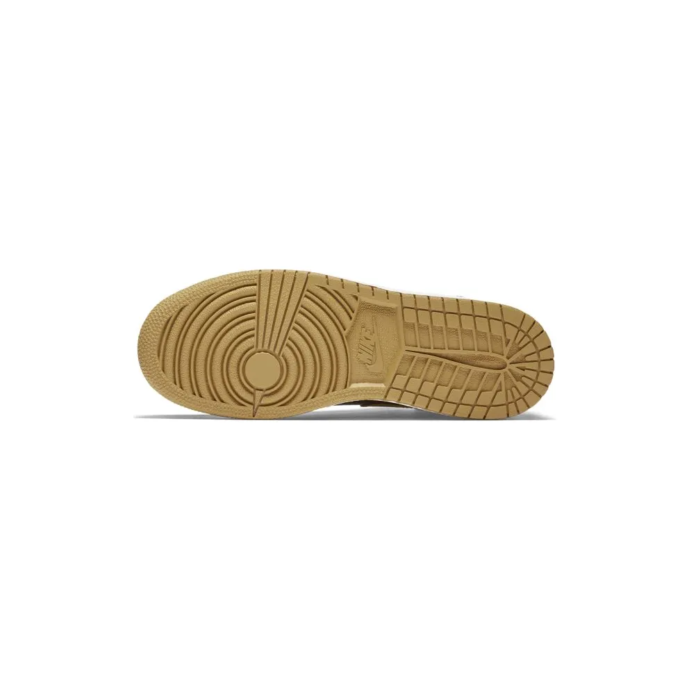 Jordan 1 Mid Black Metallic Gold (GS) Black/Black-Metallic Gold-White (554725-042)