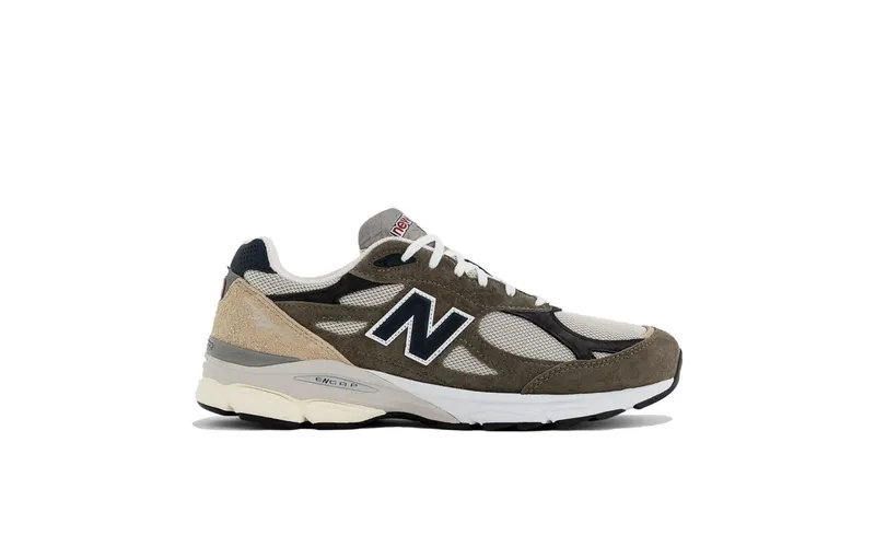 New Balance 990v3 MiUSA Grey Blue Olive (M990TO3)