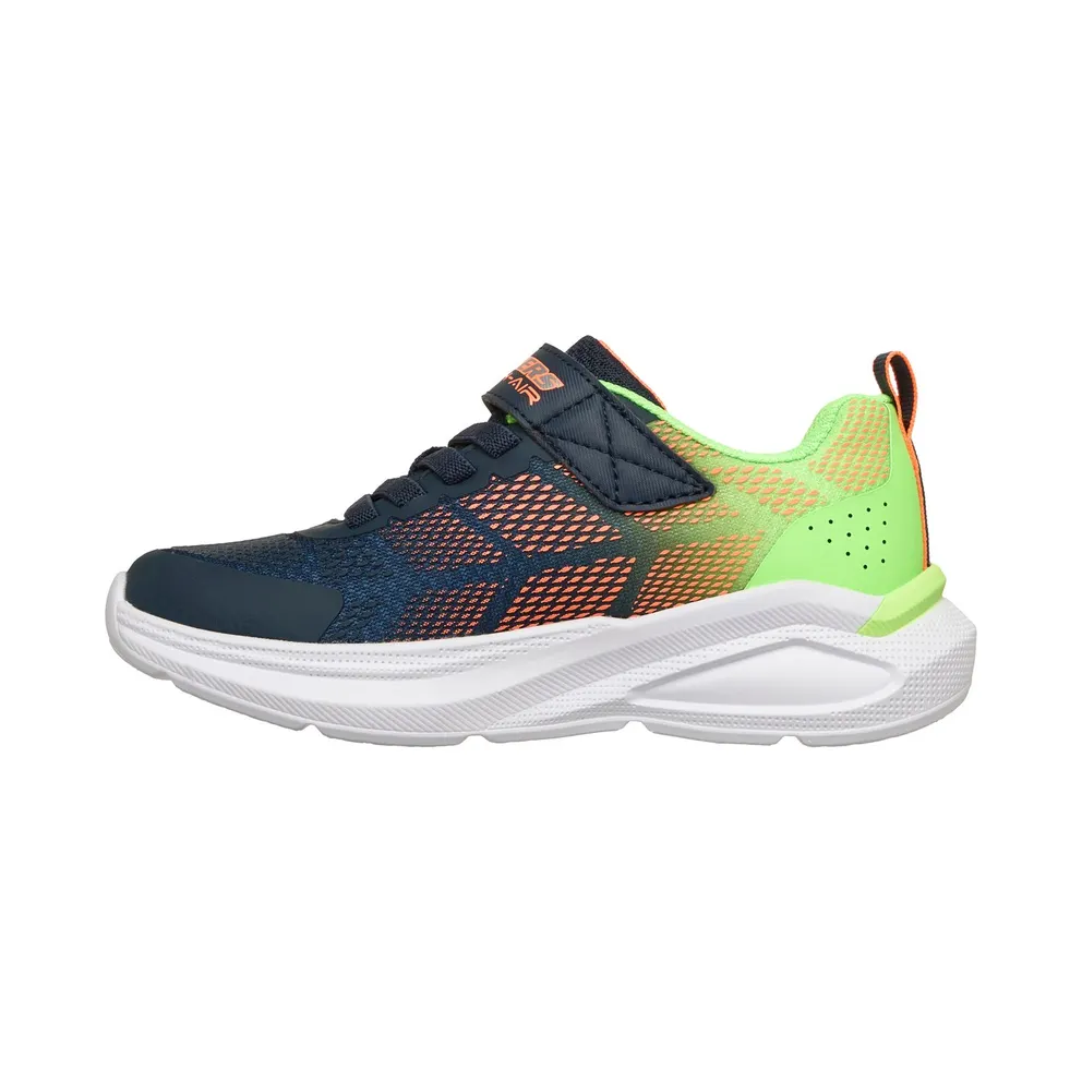 Skechers Microspec Max Velocity Sneaker Marine/Limoen
