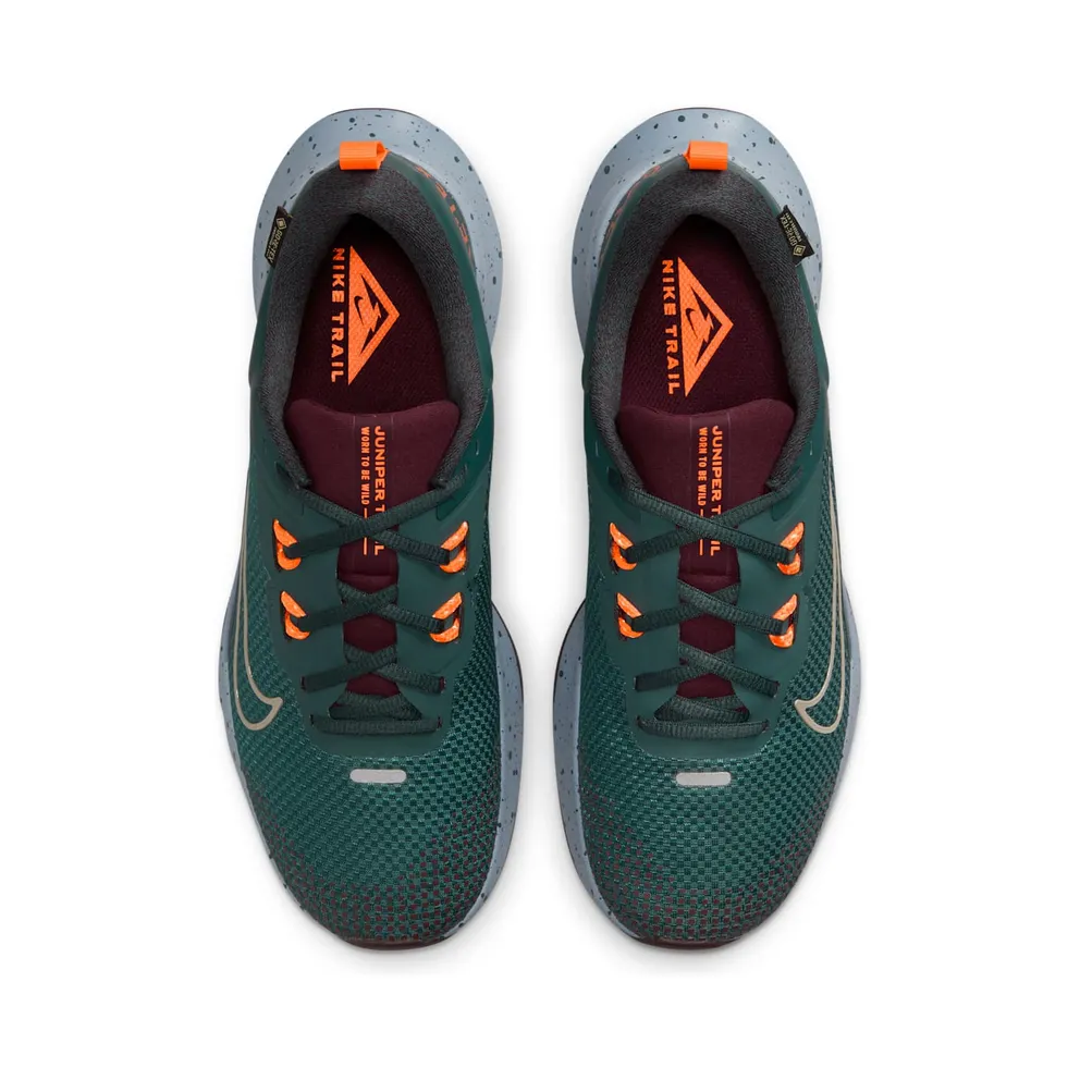 Nike Juniper Trail 2 Gore-Tex Deep Jungle Night Maroon Safety Orange Khaki (FB2067-300)