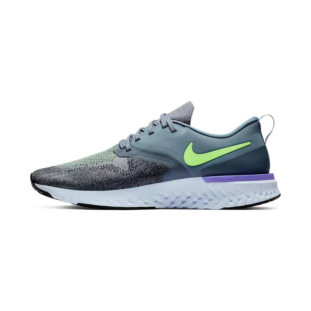 Nike Odyssey React 2 Flyknit Hydrogen Blue Lime Blast (AH1015-401)