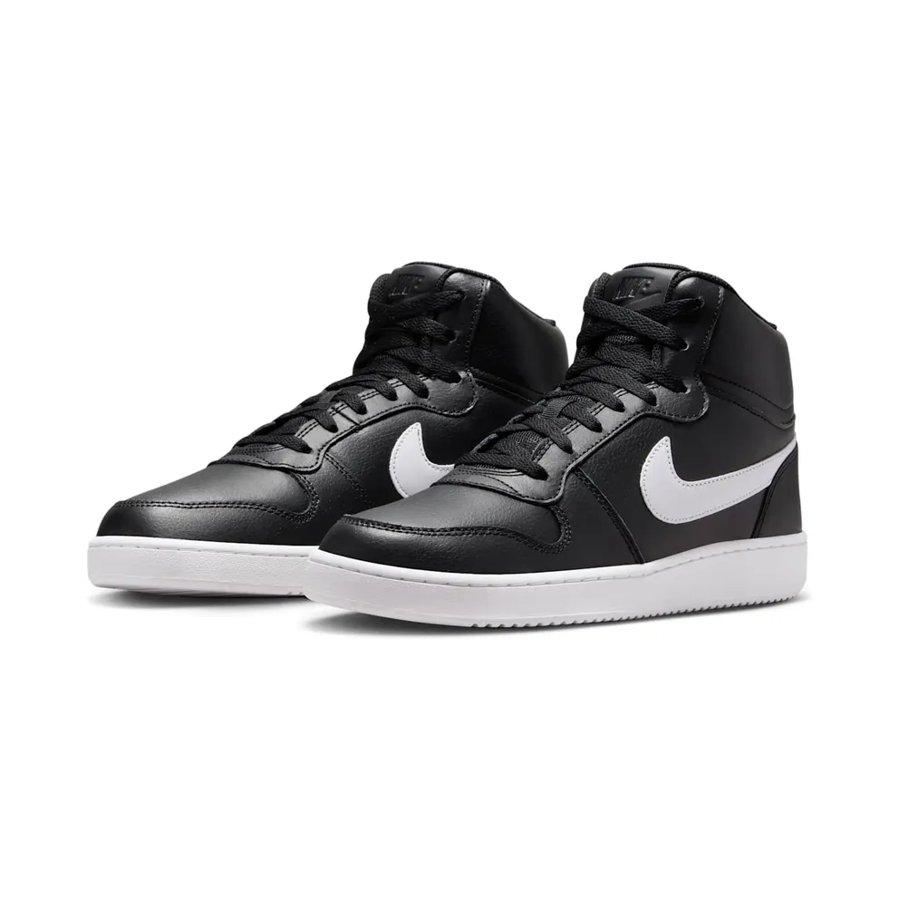 Nike Ebernon Mid ‘Black White’ Black/White/Black (AQ1773-002)