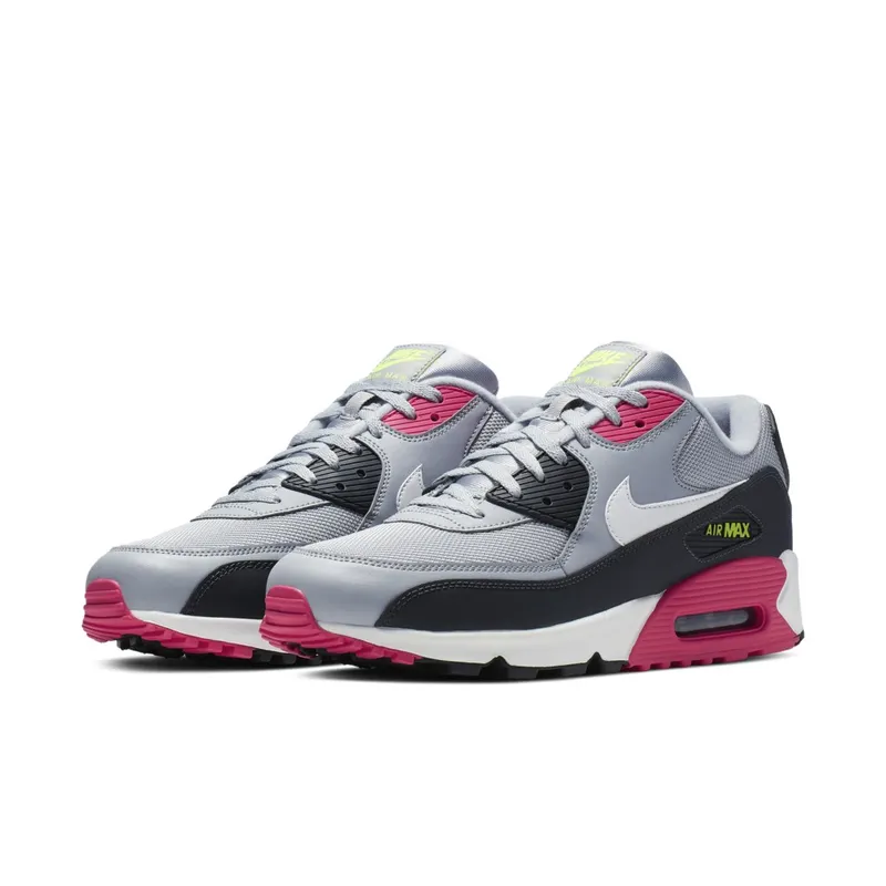 Nike Air Max 90 Wolf Grey Rush Pink Wolf Grey/Rush Pink-Volt-White (AJ1285-020)