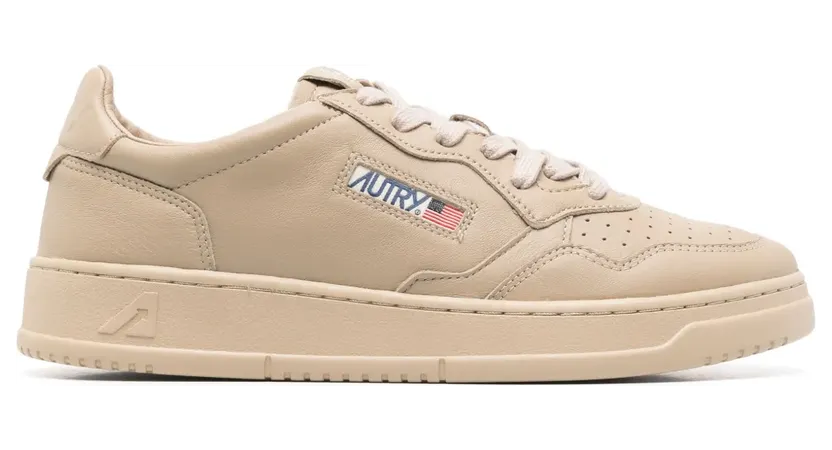 Autry Medalist leren sneakers – Beige (AULMSG20)