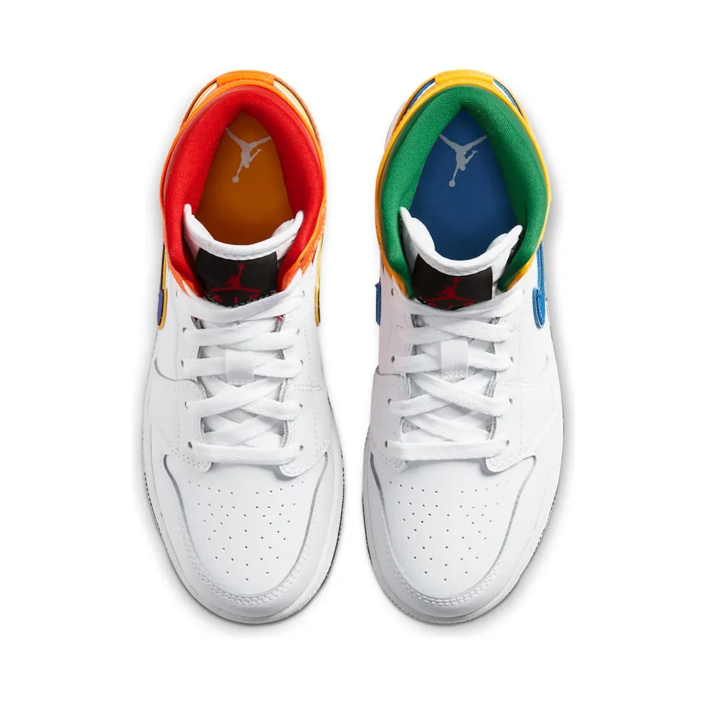 Air Jordan Jordan 1 Mid Alternate Multi-Color (GS) (2020) (554725-128)