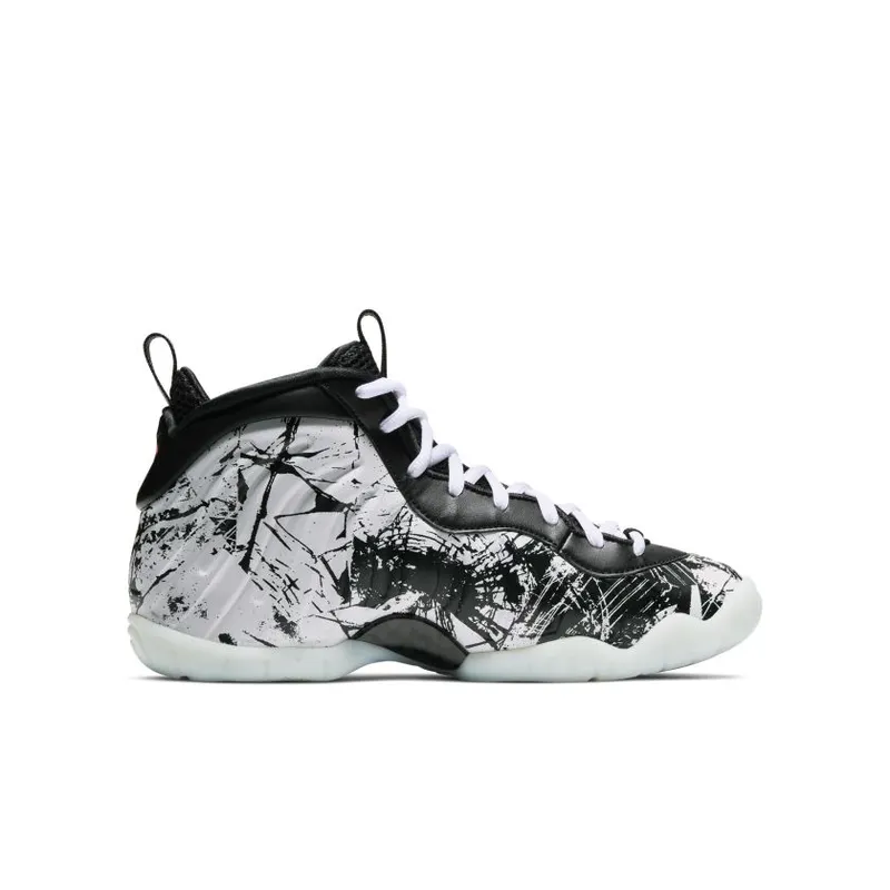 Nike Air Foamposite One Shattered Backboard (GS) Black/White-Total Orange (644791-011)