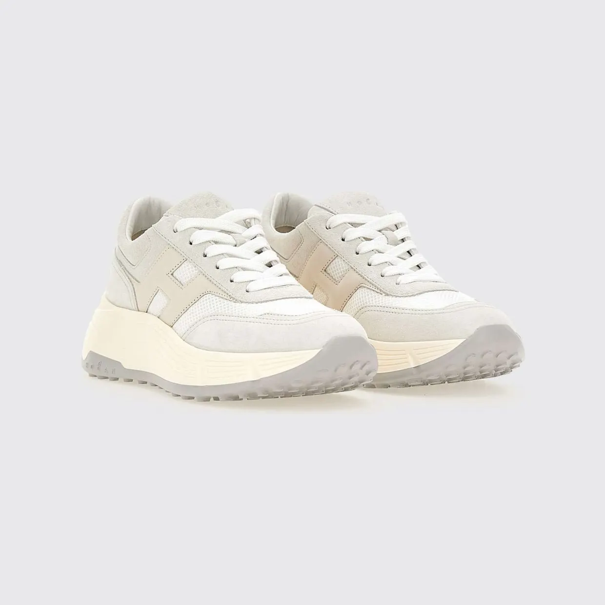 Hogan H669 Suede and Mesh Sneakers Grey (HXW6690FR30UWU089E)