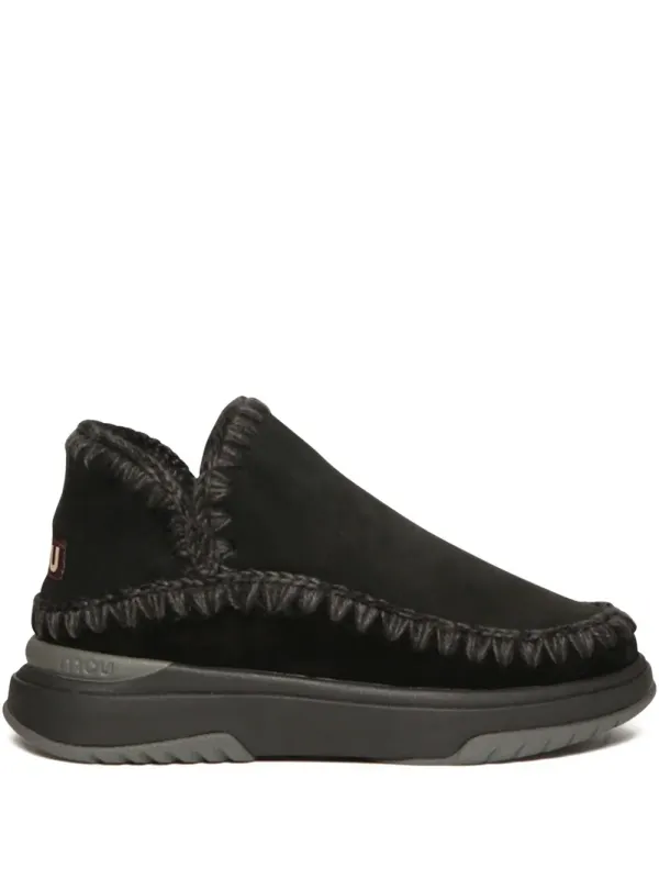 Mou Double-Face lammy slip-on – Black (MUFW421010A)