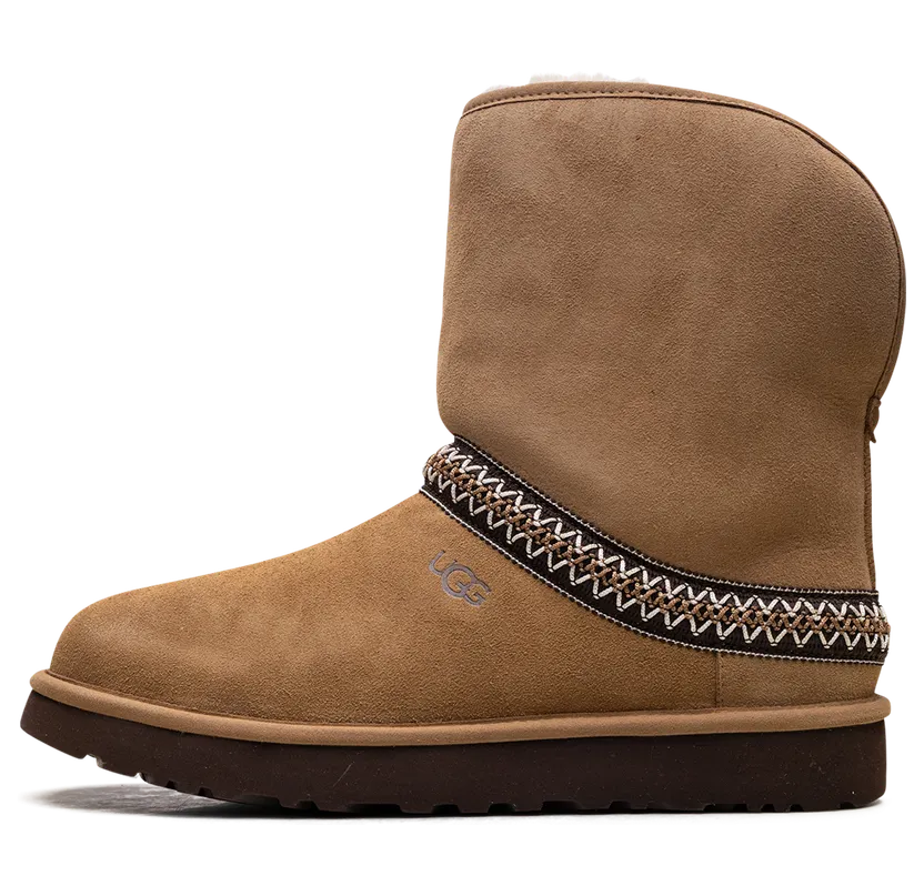 Ugg Classic Short Crescent Boot “Chestnut” (1161770-CHE)