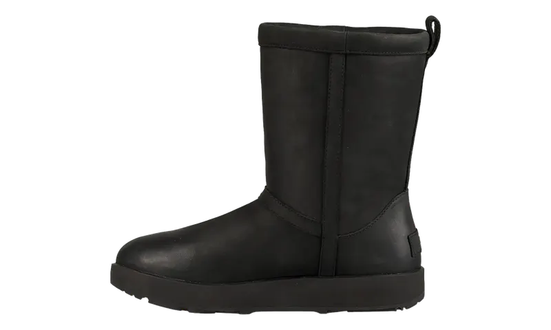 Ugg Classic Short II Leather Boot “Black” (1017509-BLK)