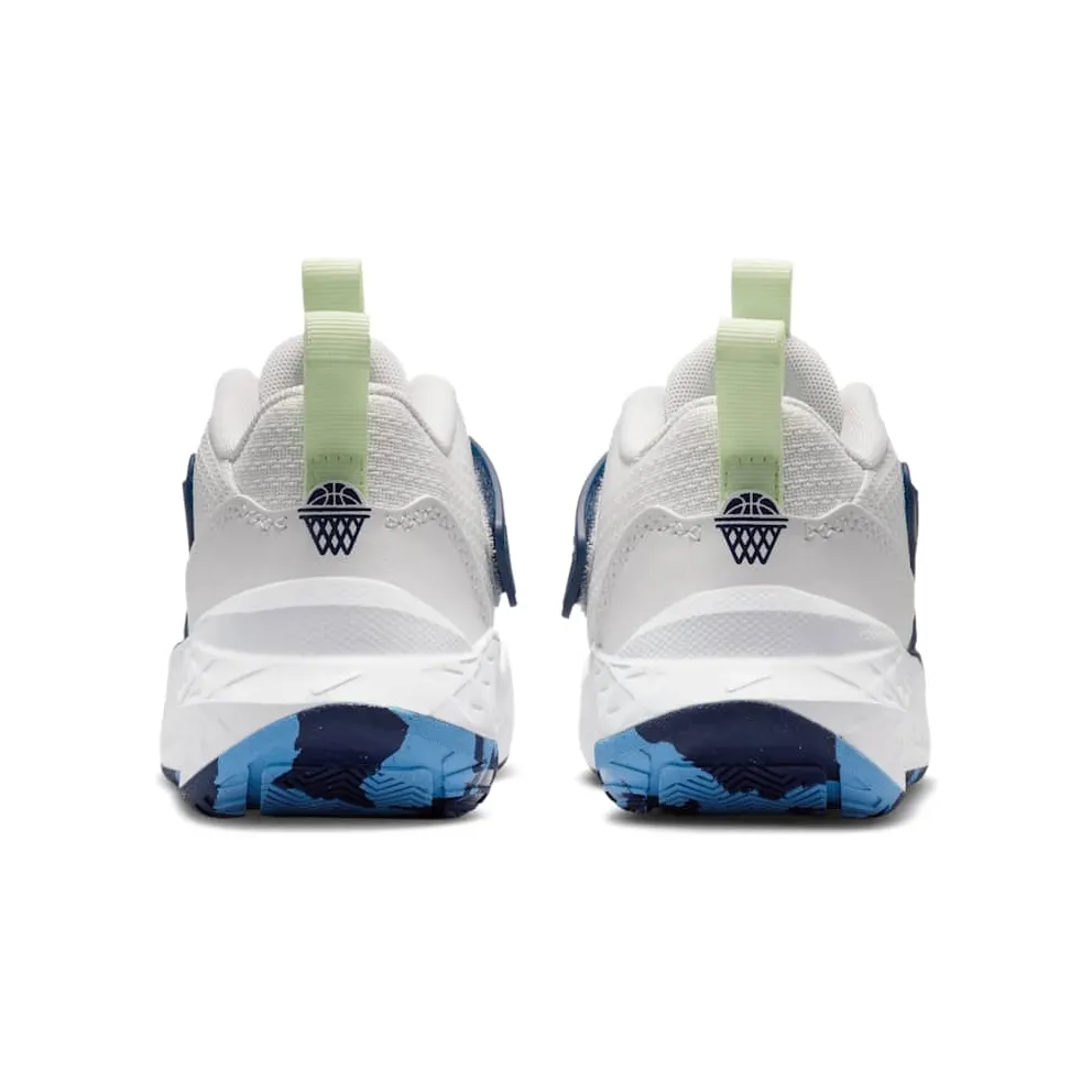 Nike Team Hustle D 12 White Midnight Navy Volt Tint (HF6280-104)