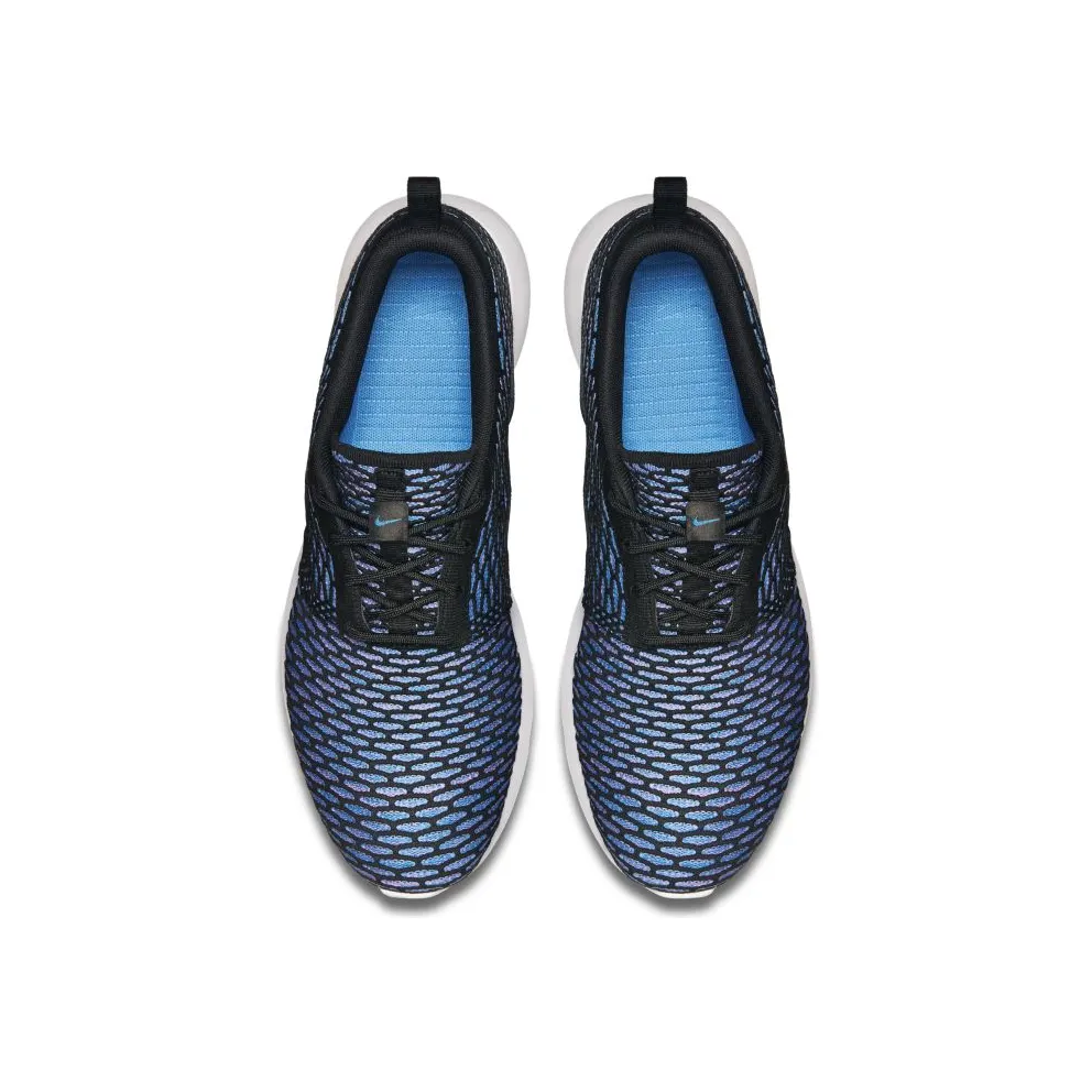 Nike Roshe Run Flyknit Neo Turquoise Black/Black Neo Turquoise (677243-002)