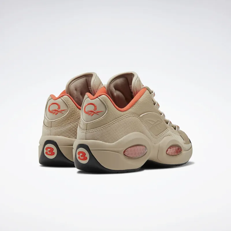 Reebok Question Low Modern Beige Modern Beige/Vivid Orange-Black (Other Brands Other)