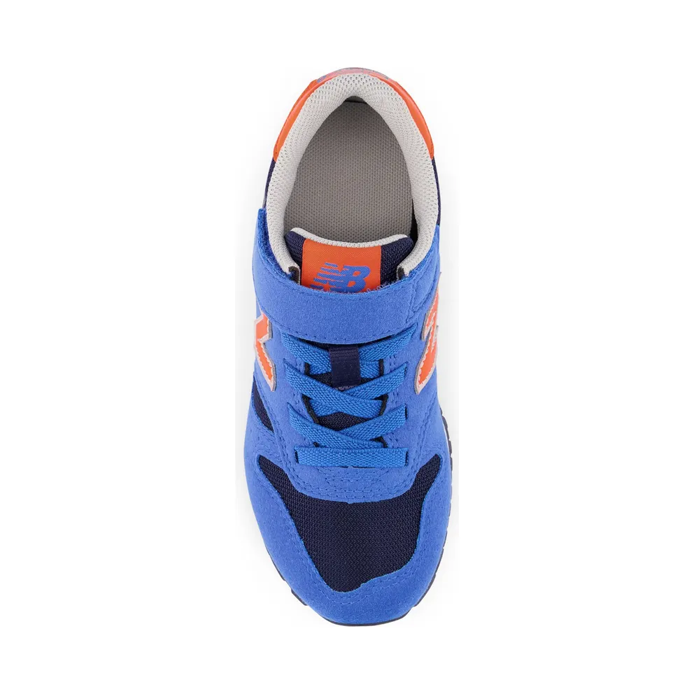 New Balance 373 Bungee Lace with Top Strap Serene Blue / Poppy (YV373V2-40085)