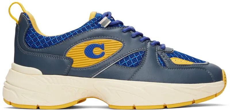 Coach 1941 Blue Leather Tech Runner (C9028)