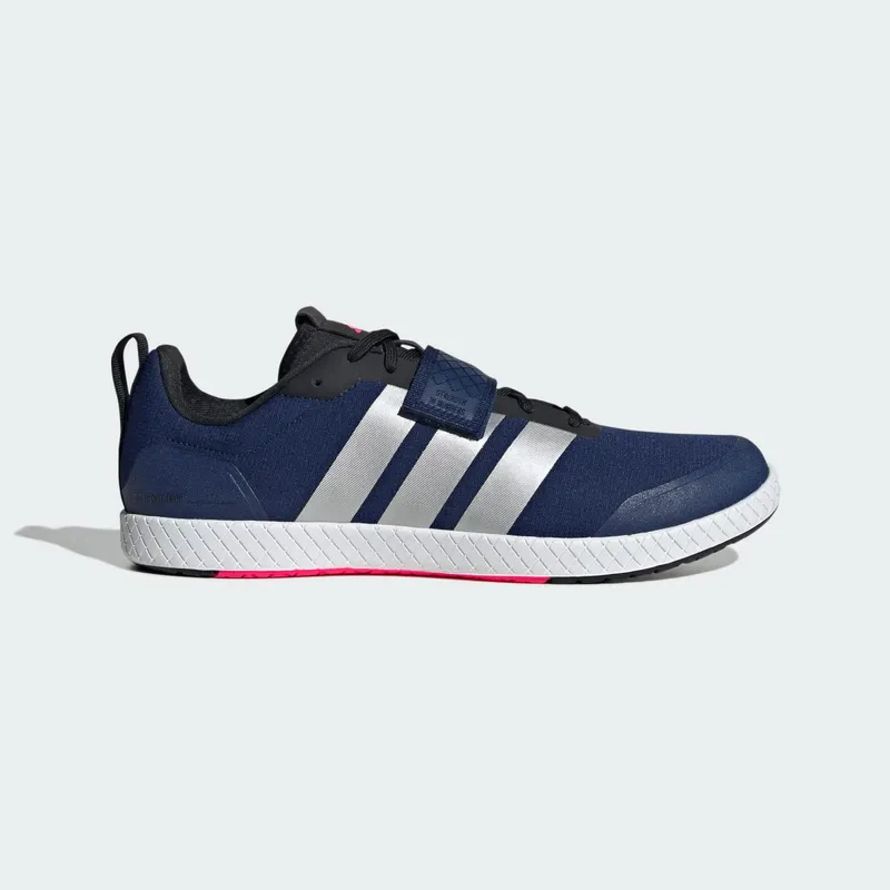 Adidas The Total Weightlifting Shoes Dark Blue / Silver Metallic / Core Black (JP6197)