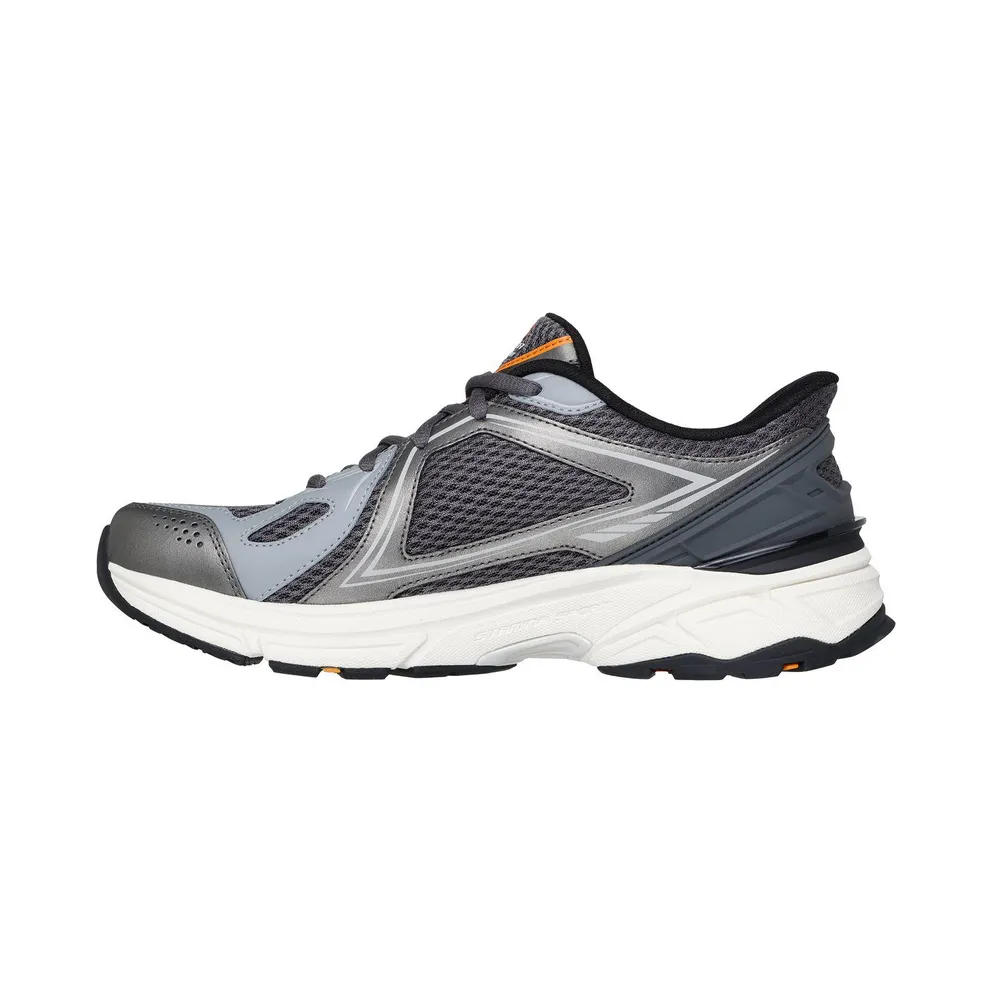 Skechers Slip-ins: Stamina Sport – Kordae Slip-On Sneaker Houtskool/Orange