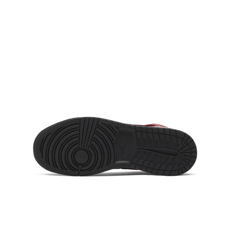Air Jordan Nike AJ I 1 Mid ‘Bred’ (GS) (2019) (554725-054)
