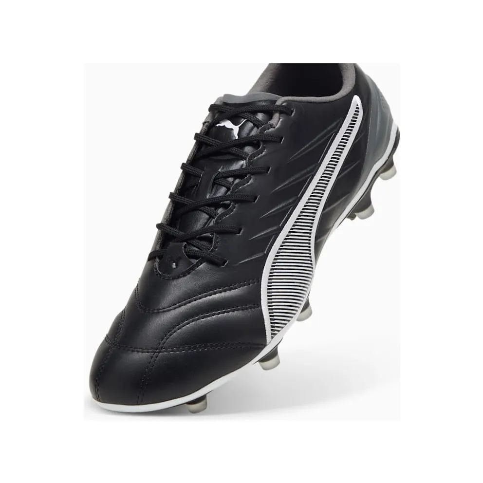 KING PRO FG/AG Football Boots “PUMA Black / PUMA White / Cool Dark Gray” (107862-01)