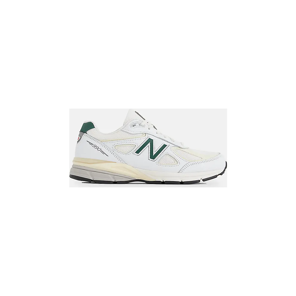 New Balance 990V4 “Made in the USA – White / Green” (U990TC4)