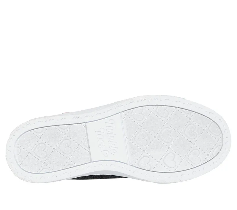 Skechers Twinkle Toes: Heart Steps – Heart Glow Sneaker Black