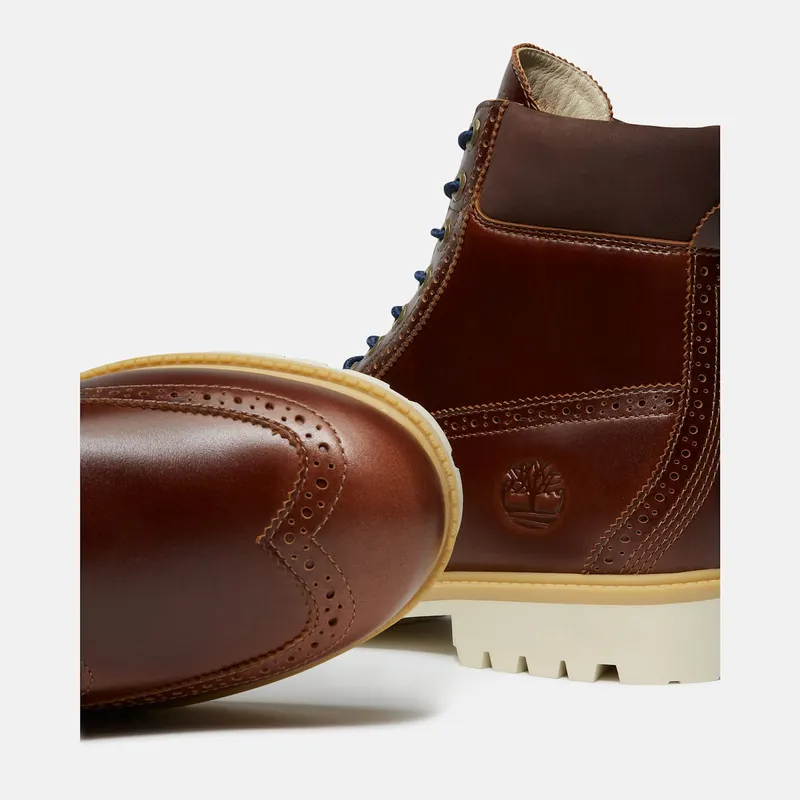 Timberland 6 Premium Brogue Boot Medium Brown Wingtip (TB0A2A8V-EM4)