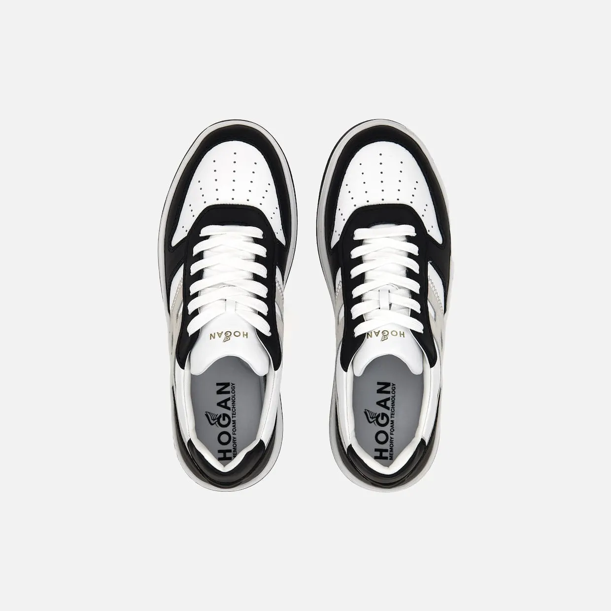 Sneakers Hogan H630 Black White (HXM6300EU50ODZ0001) (3)