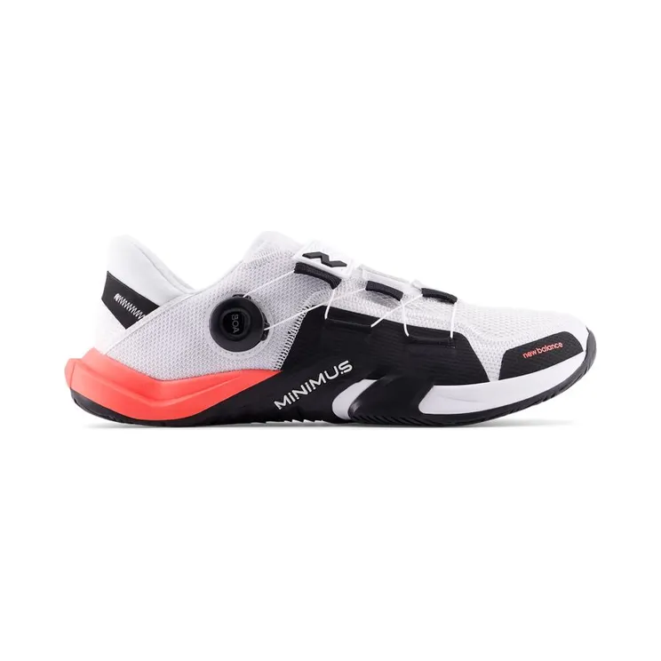 New Balance Minimus TR BOA v2 White Black Urgent Red (MXMTRBH2)