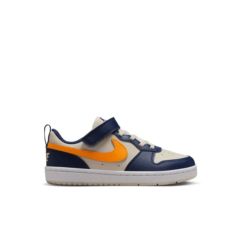 Nike Court Borough Low Recraft Light Orewood Brown Midnight Navy White Orange Peel (DV5457-126)