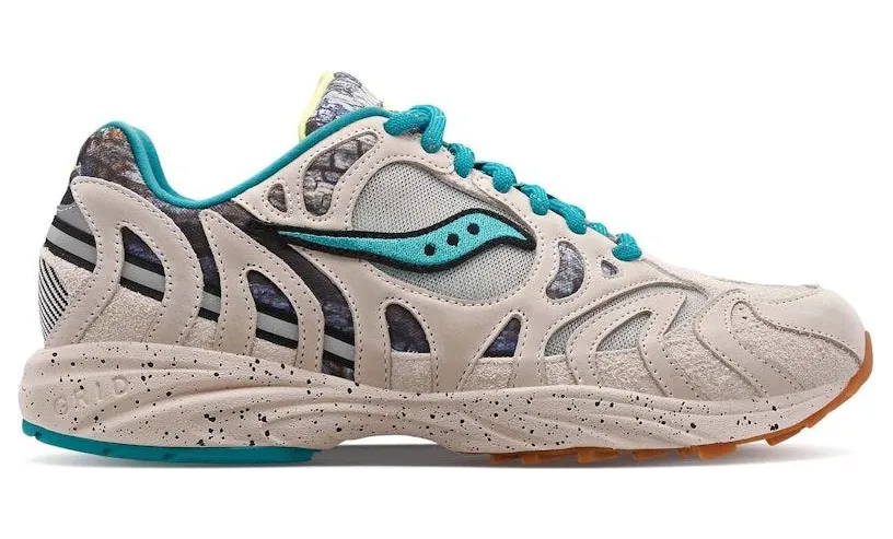 Saucony Grid Azura 2000 Reflect Camo Creme Blue