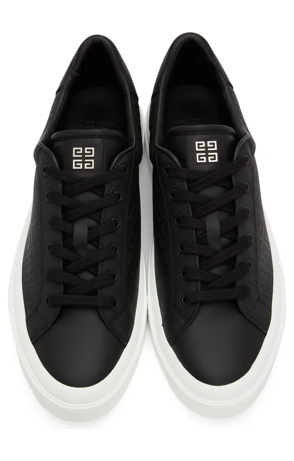 Givenchy Black 4G Perforated Sneakers (BH005VH13G) (5)