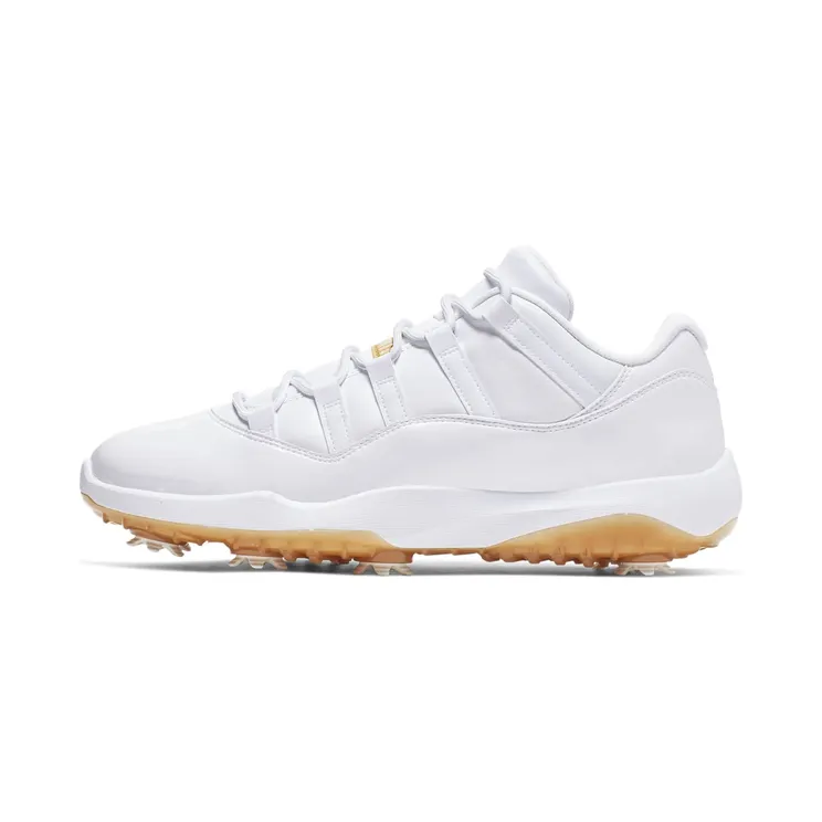 Jordan 11 Retro Low Golf “White / Gum Medium Brown / Metallic Gold” (AQ0963-102)