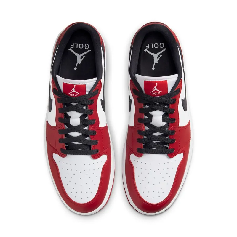 Air Jordan 1 Retro Low Golf Chicago – “Varsity Red / Black-white” (DD9315-600)