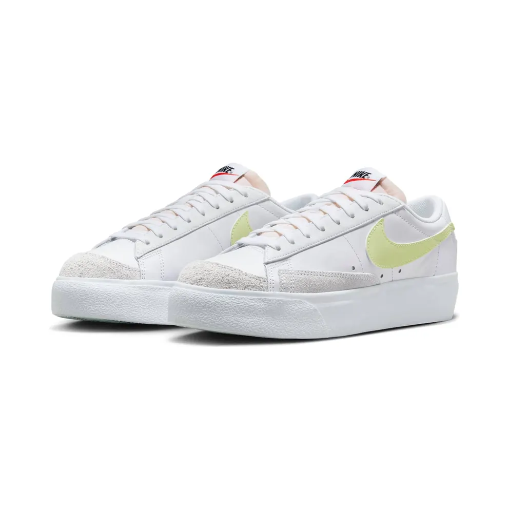 Nike BLAZER LOW PLATFORM “WHITE LIFE LIME” (DJ0292-115)