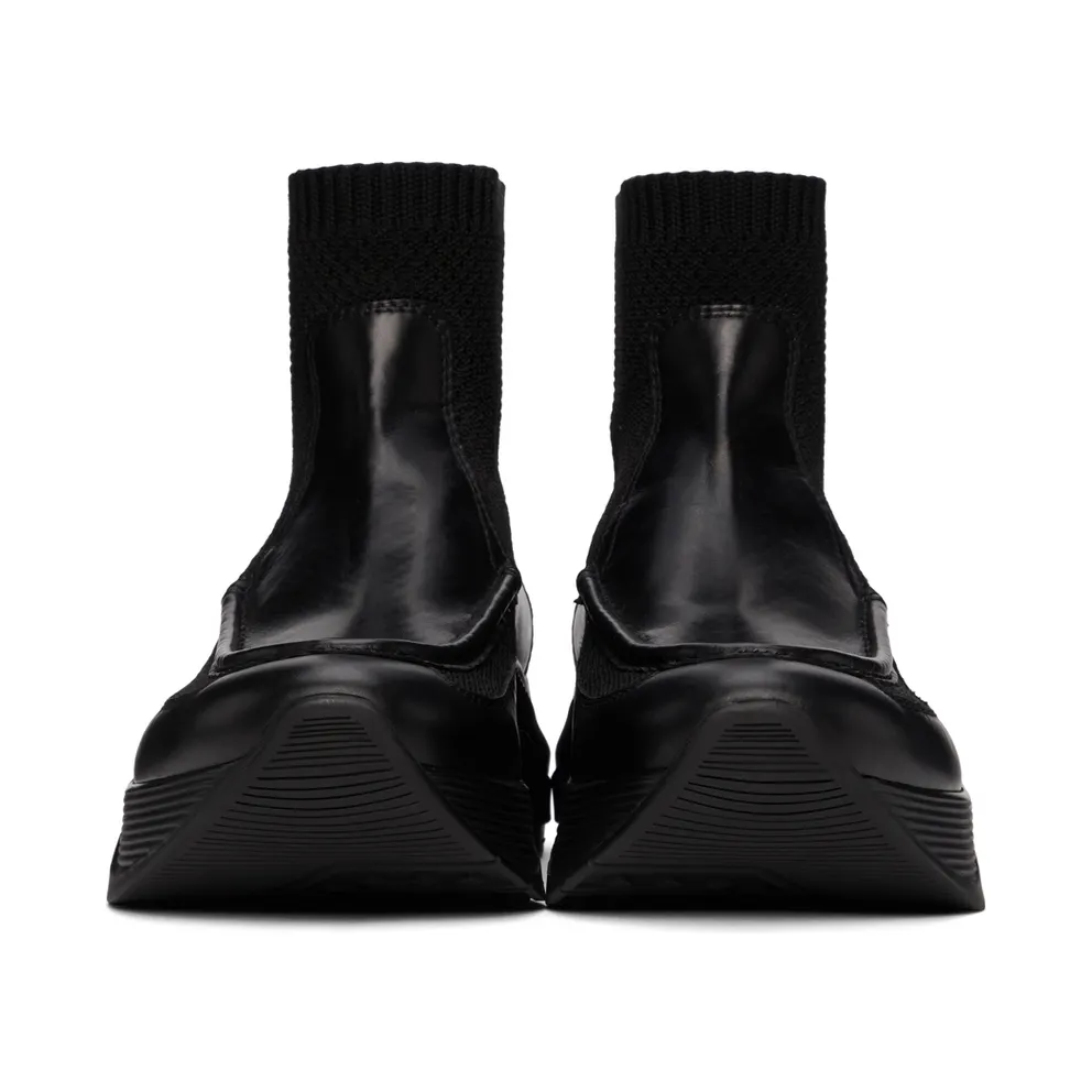 Giorgio Armani Paneled Chunky-Soled High-Top “Black” (X2Z030 XM963)