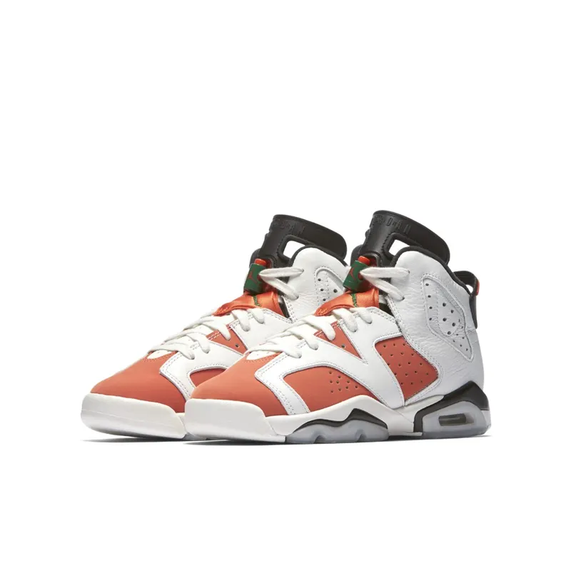 Jordan 6 Retro Gatorade Like Mike White (GS) Summit White/Team Orange-Black (384665-145)
